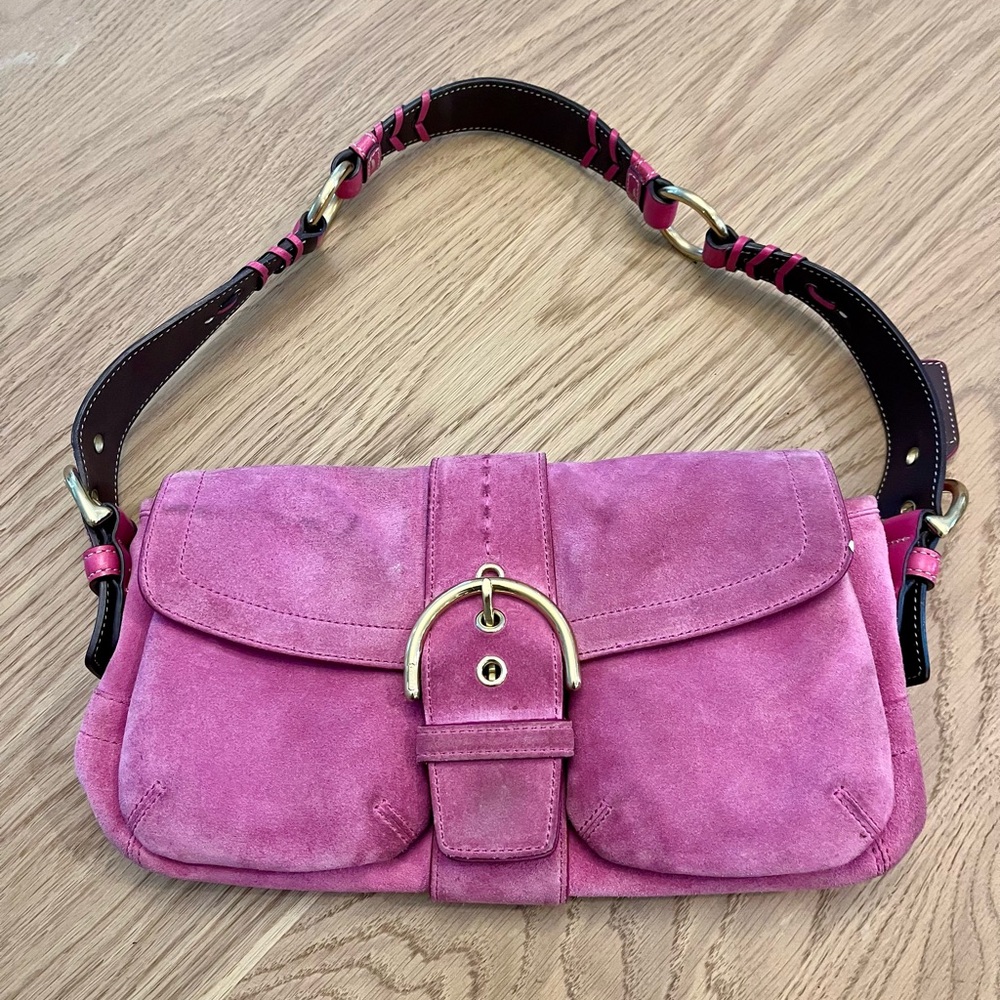 Coach Suede Pink Purse